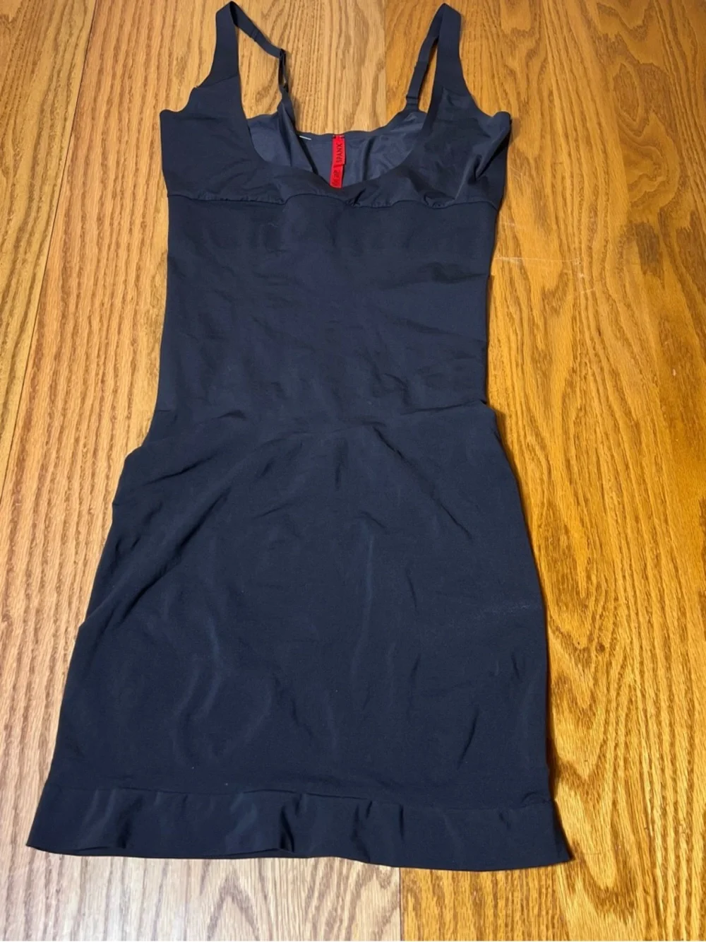 SPANX Red Hot Full Slip Shapewear Black XL Adjustable Strap Smoothing Dress